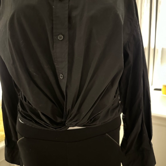 Gianni bini- size M Black crop top with elastic waist - Picture 6 of 9